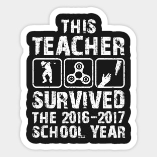 This Teacher survived the school year Sticker